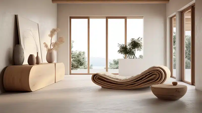 Clean San Francisco living room during winter season